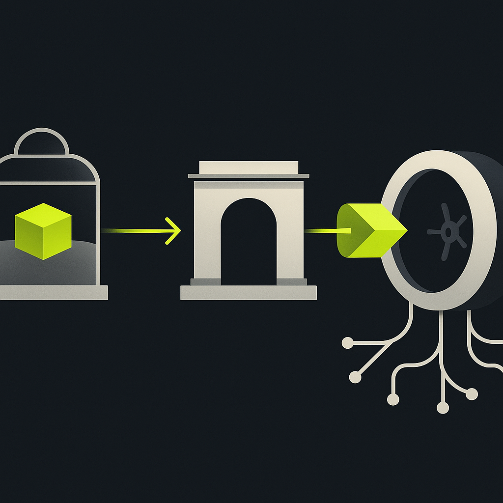 Marketplace proceeds moving through a reserve, settlement gateway, and bank before funding international payments