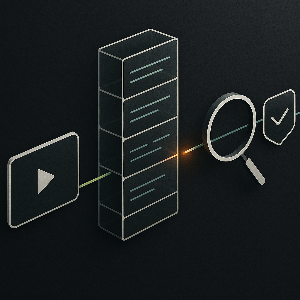 Illustration of creator earnings moving through eligibility checks and payment stages, with one interruption highlighted.
