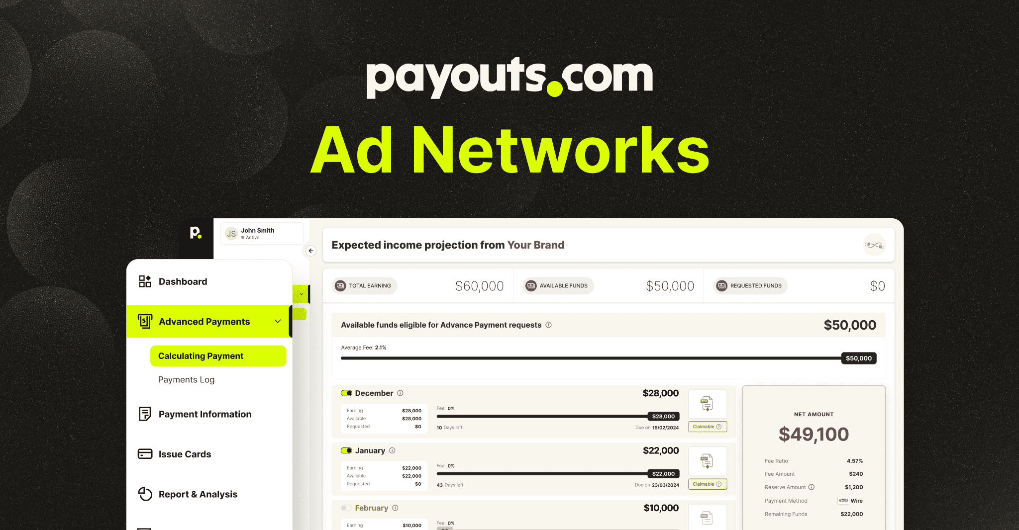 Ad network payouts simplified payouts