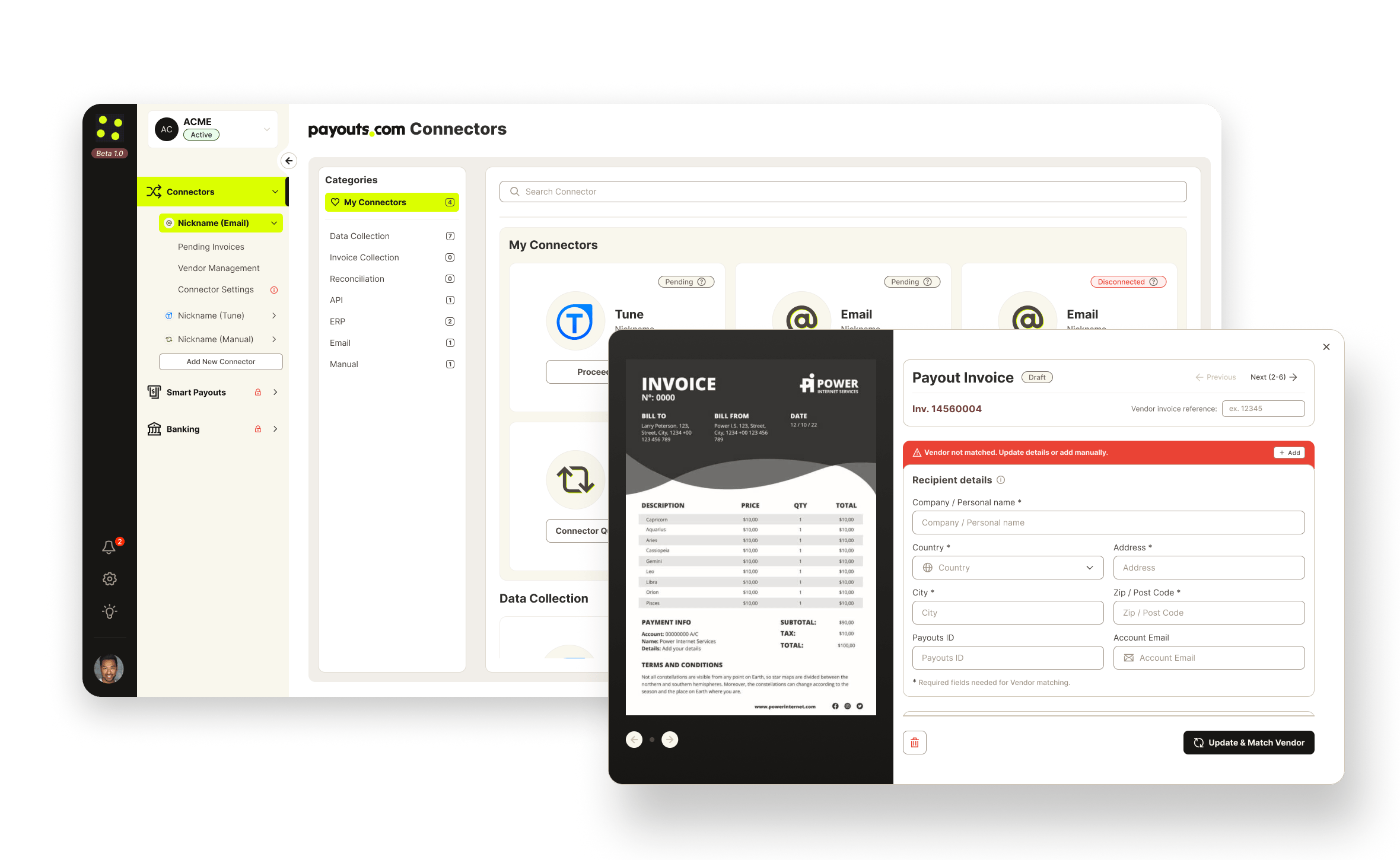 Connect Your Data Sources Payoutscom Connect Your Data Sources