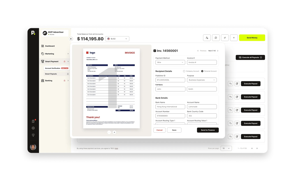 Products Invoices