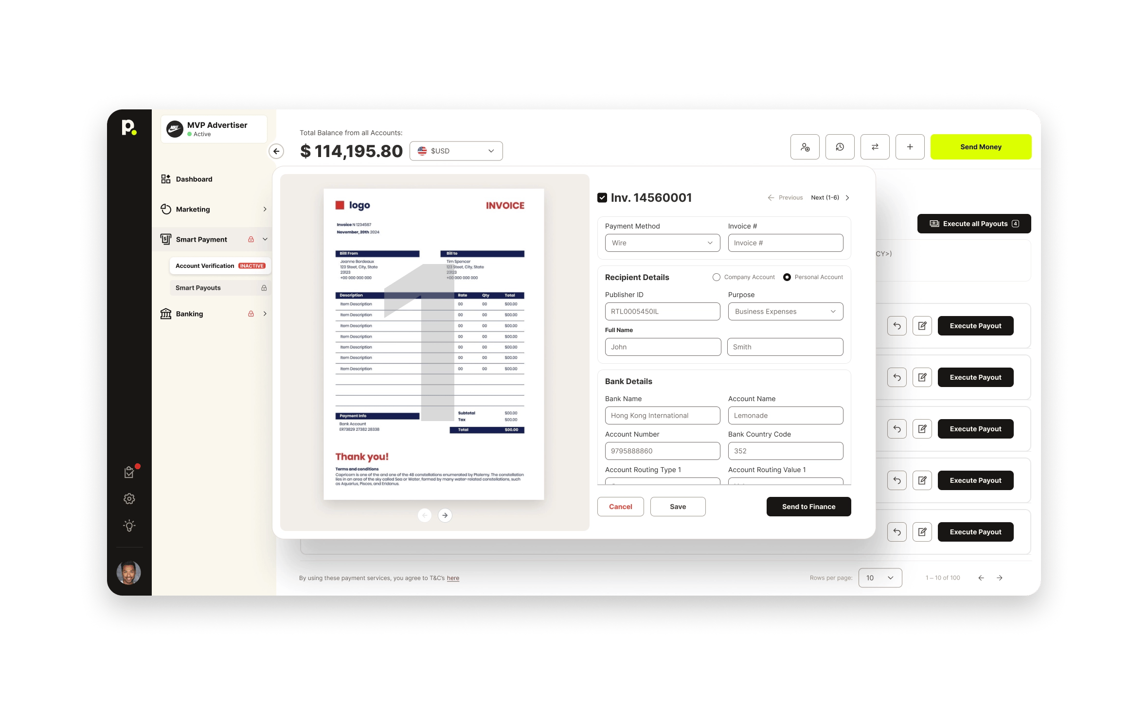 Products Invoices